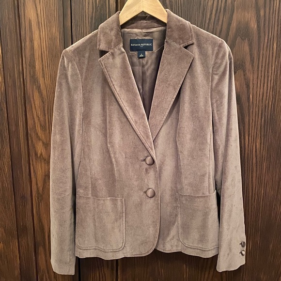 Banana Republic Velvet Blazer - Picture 1 of 8